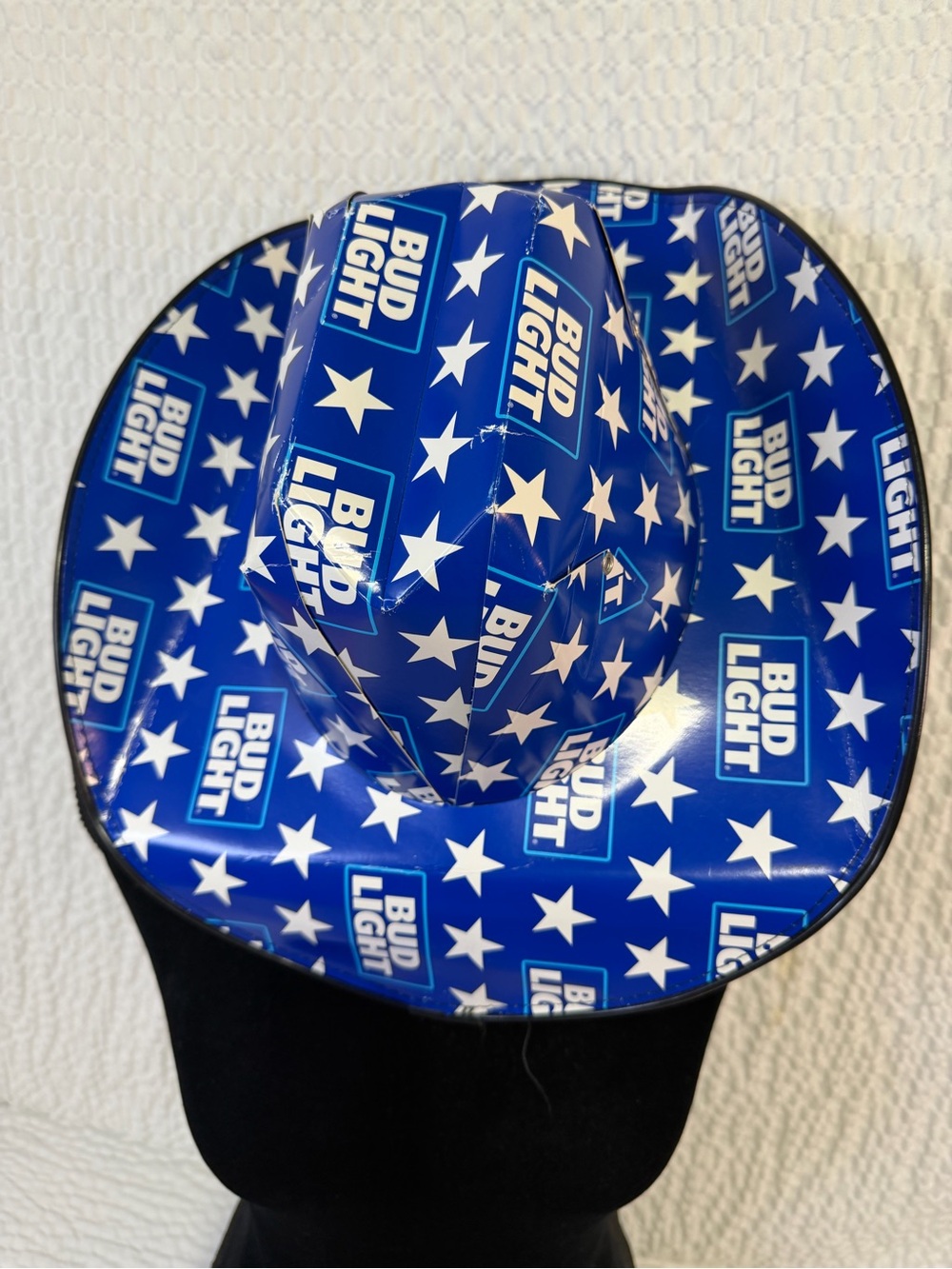 Blue Star Cowboy Party Hat bud light